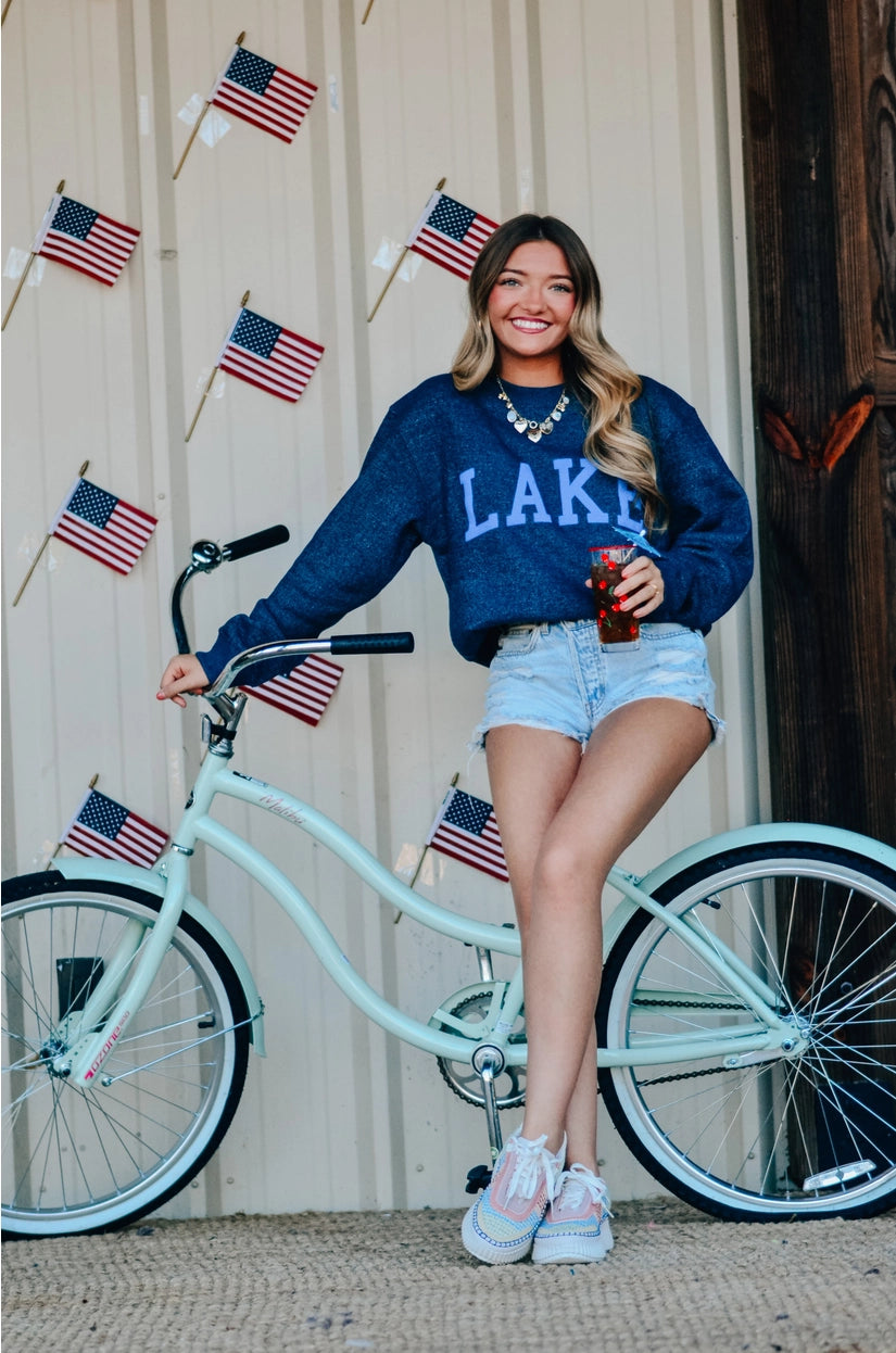 Lake Navy Knit Sweater