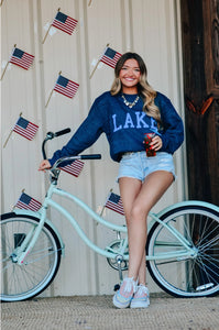 Lake Navy Knit Sweater