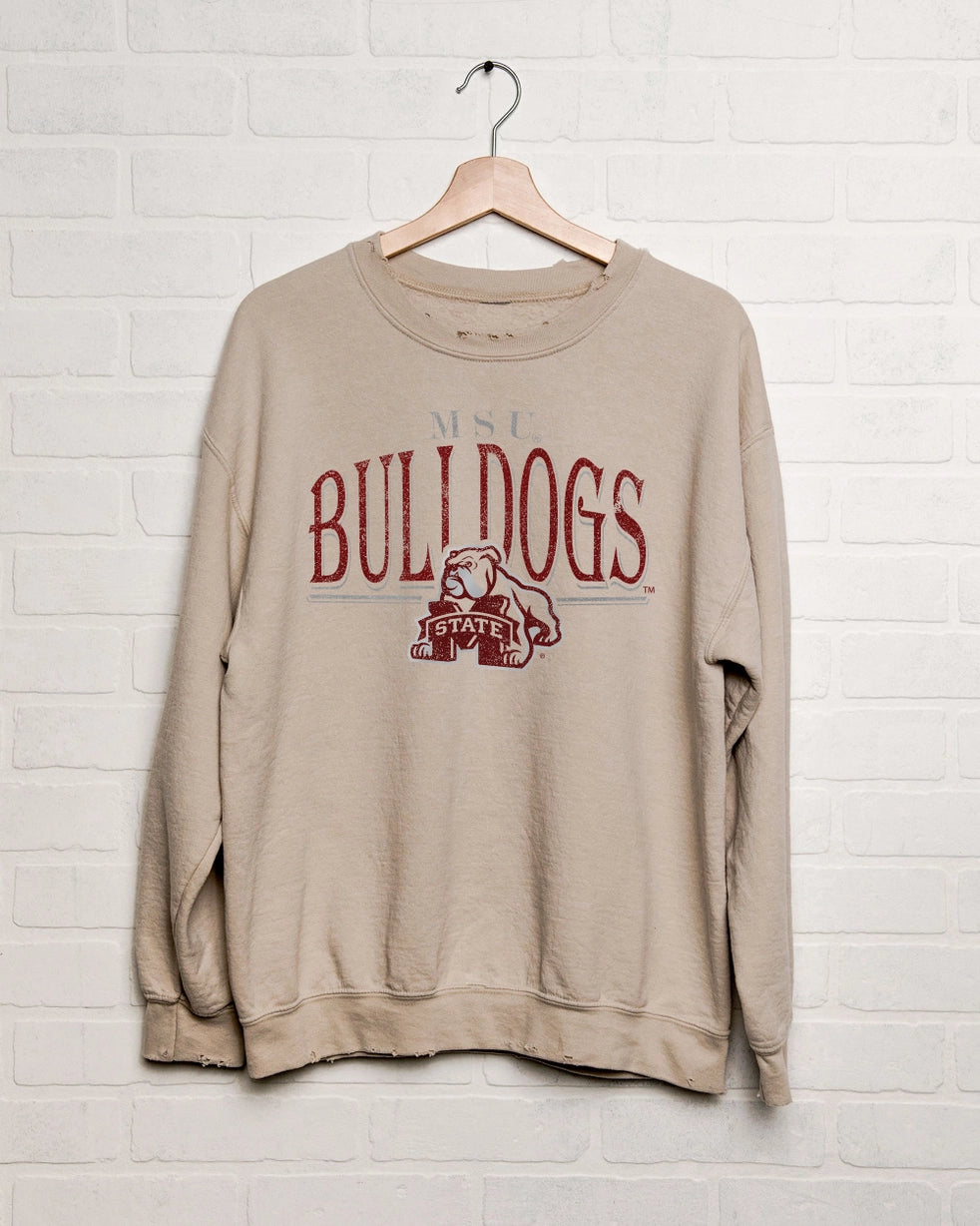 Mississippi State Bulldogs Distressed Sweatshirt