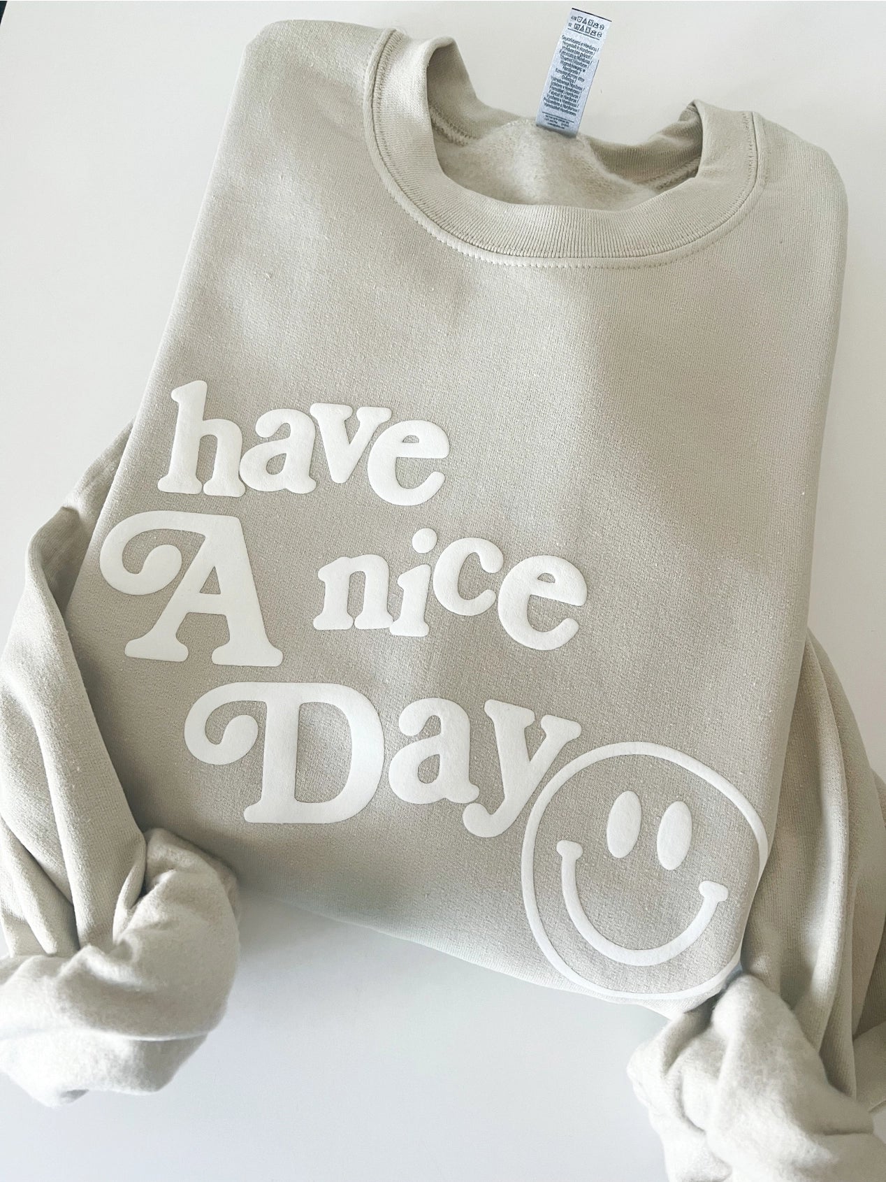 Have A Nice Day Puff Crewneck