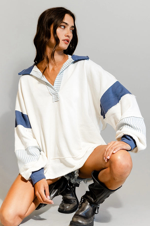 Patch Together French Terry Long Sleeve