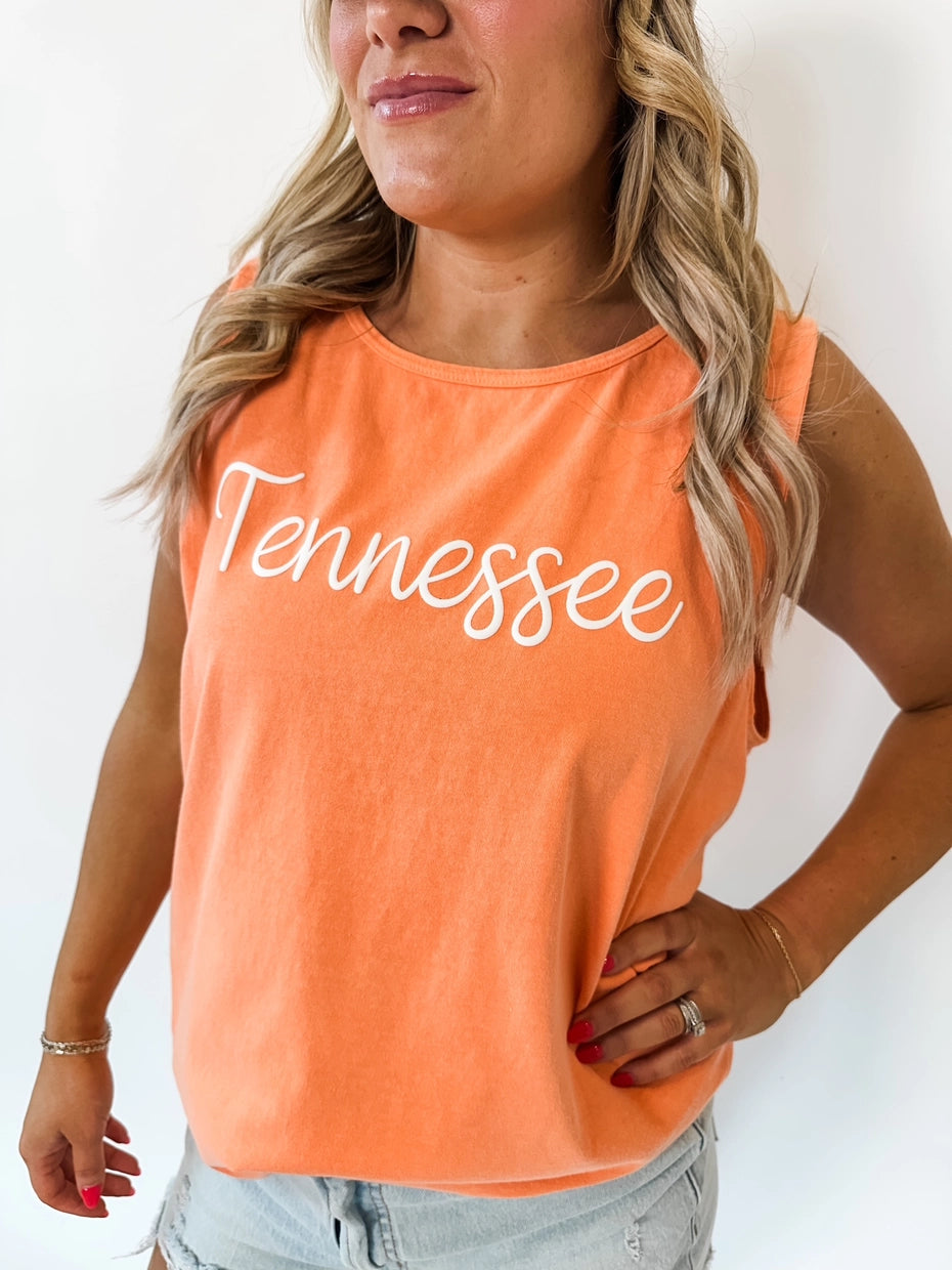 Tennessee Puff Print Tank Top
