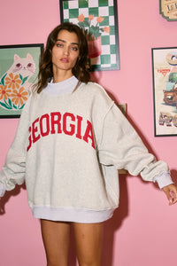 PREORDER Georgia Reversible Mock Neck Sweatshirt