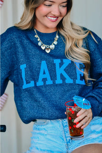 Lake Navy Knit Sweater