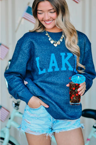 Lake Navy Knit Sweater