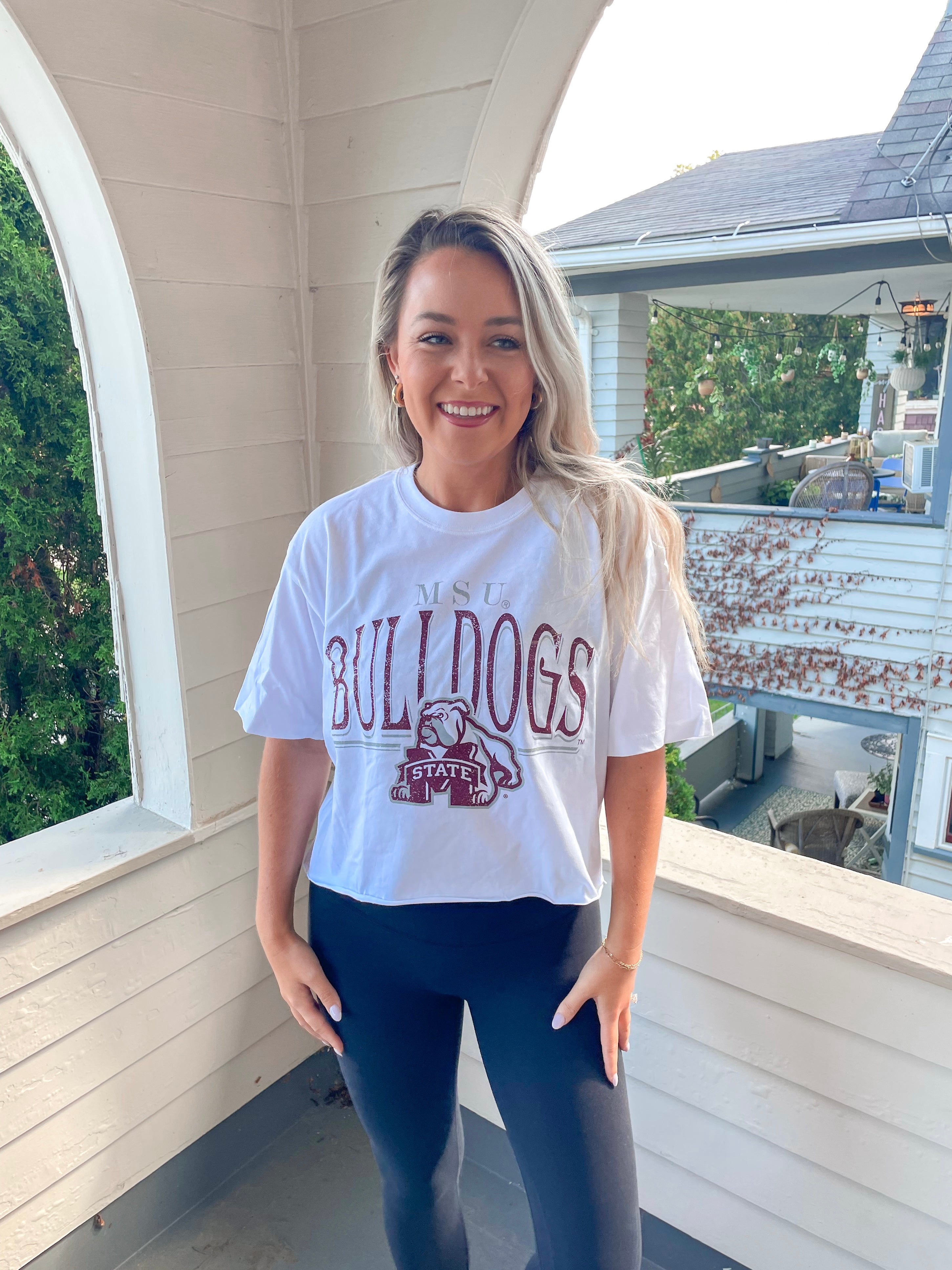 Mississippi State Bulldogs Cropped Tee