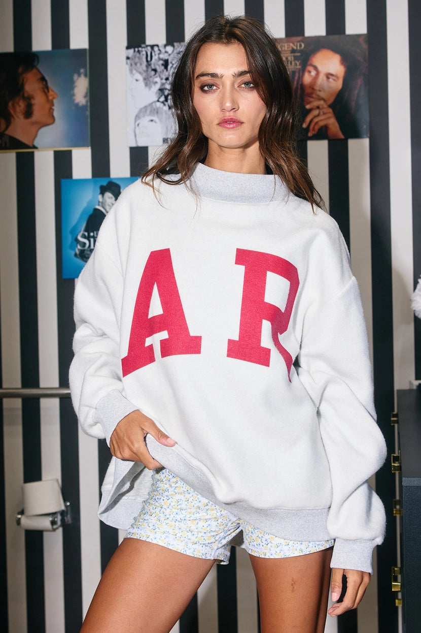 PREORDER Arkansas Reversible Mock Neck Sweatshirt