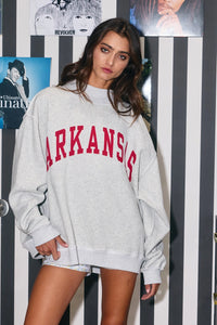 PREORDER Arkansas Reversible Mock Neck Sweatshirt
