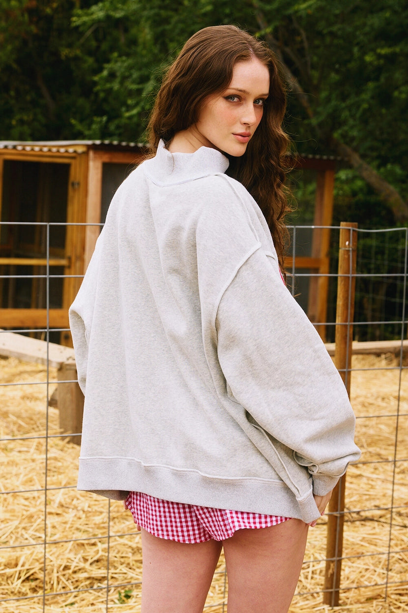 PREORDER Mississippi Reversible Mock Neck Sweatshirt