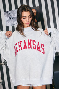 PREORDER Arkansas Reversible Mock Neck Sweatshirt