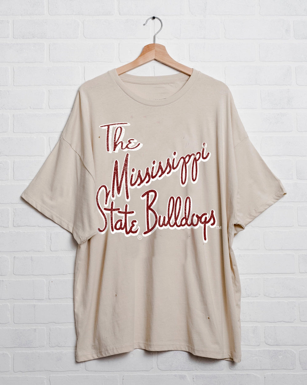 Mississippi State Bulldogs Distressed Tee