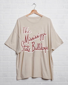 Mississippi State Bulldogs Distressed Tee