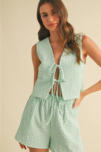 Ginny Gingham Tie Set