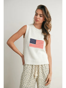 Flag Knit Sweater Tank