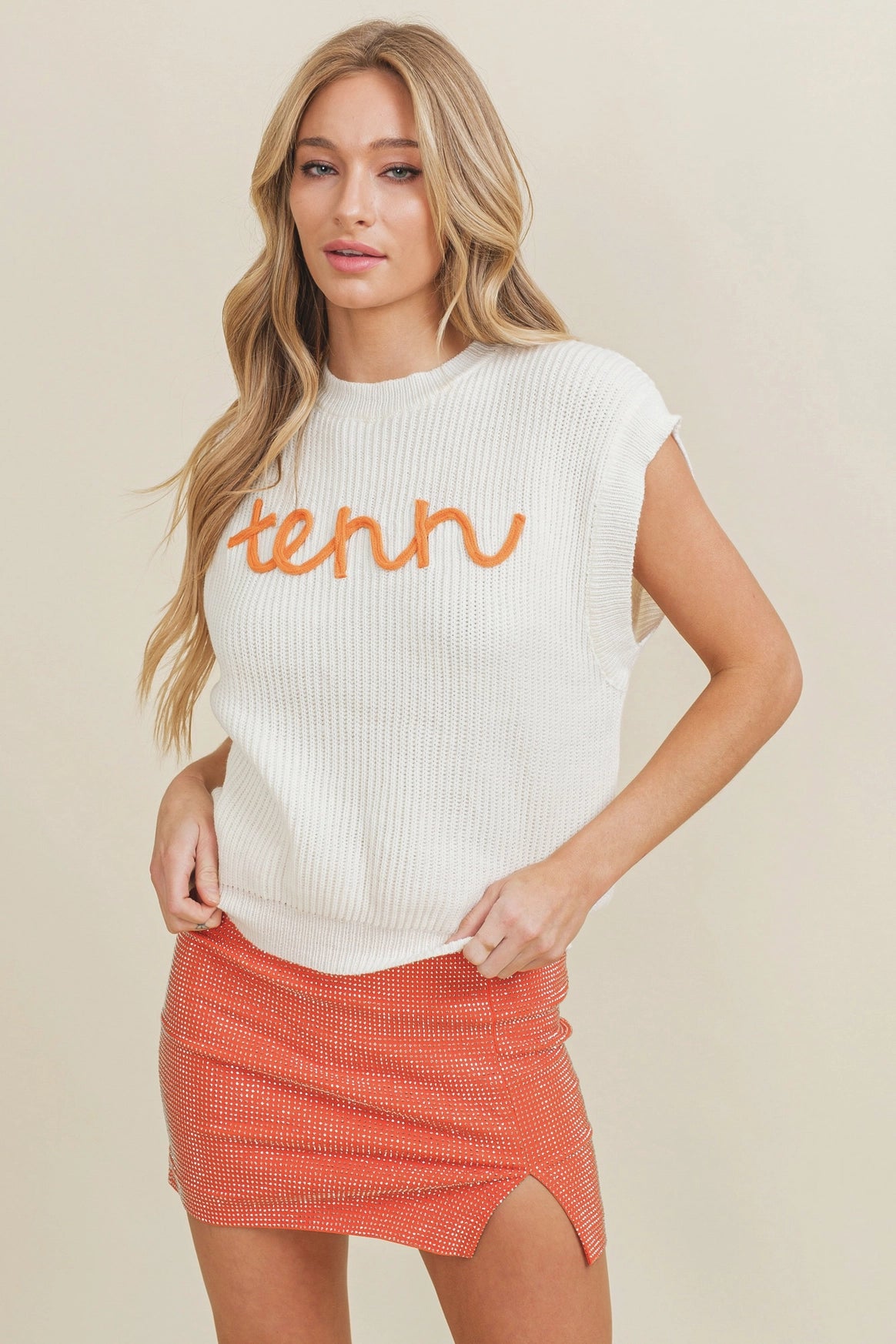 Tennessee Embroidered Sweater Tank