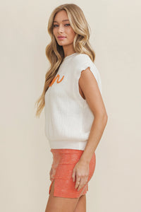 Tennessee Embroidered Sweater Tank