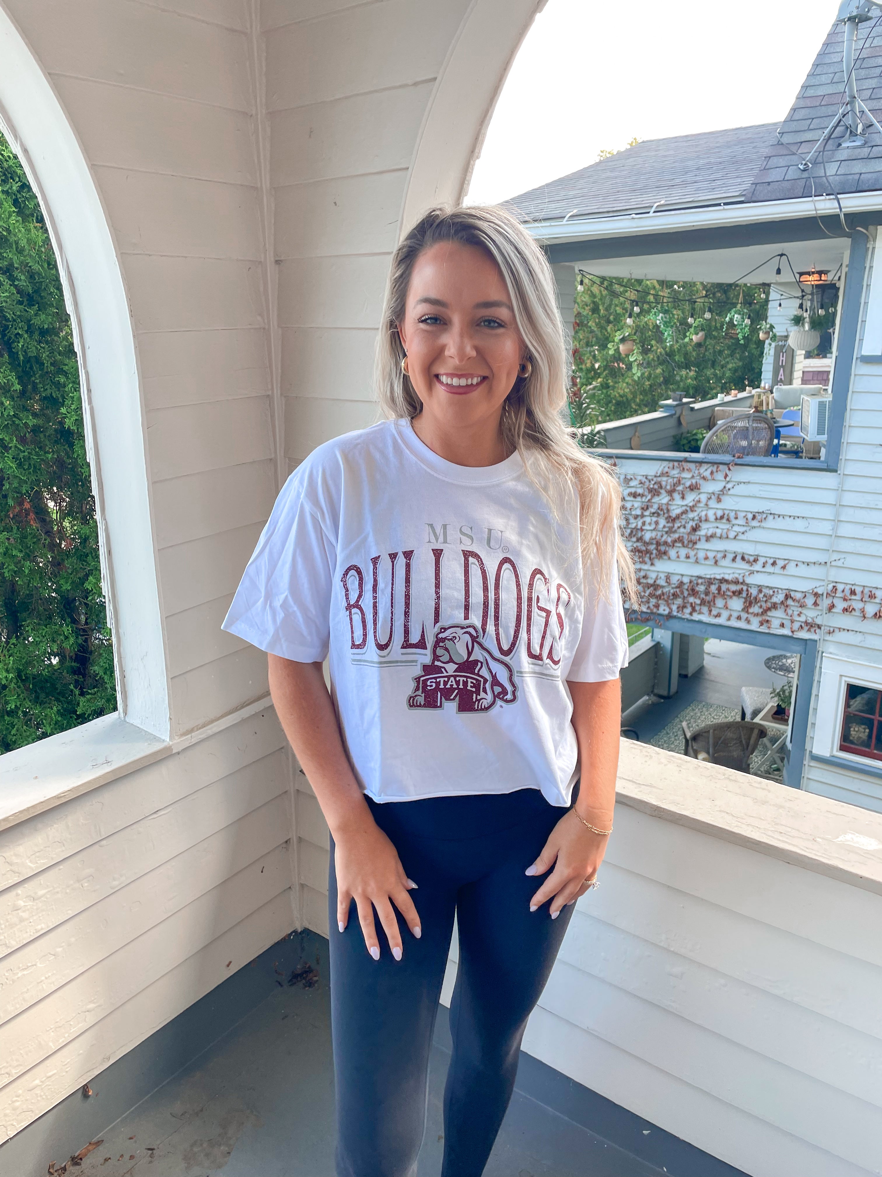 Mississippi State Bulldogs Cropped Tee