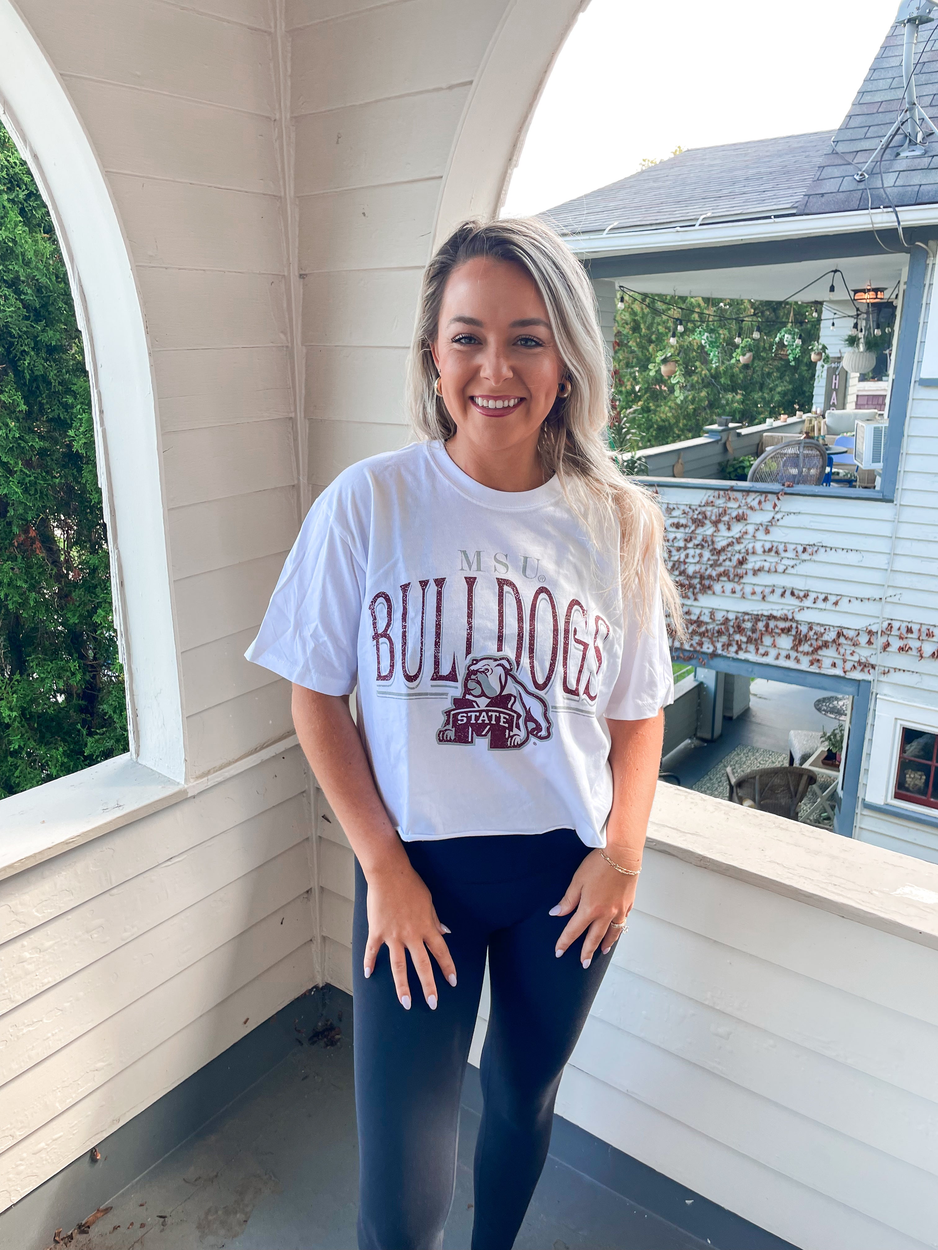 Mississippi State Bulldogs Cropped Tee