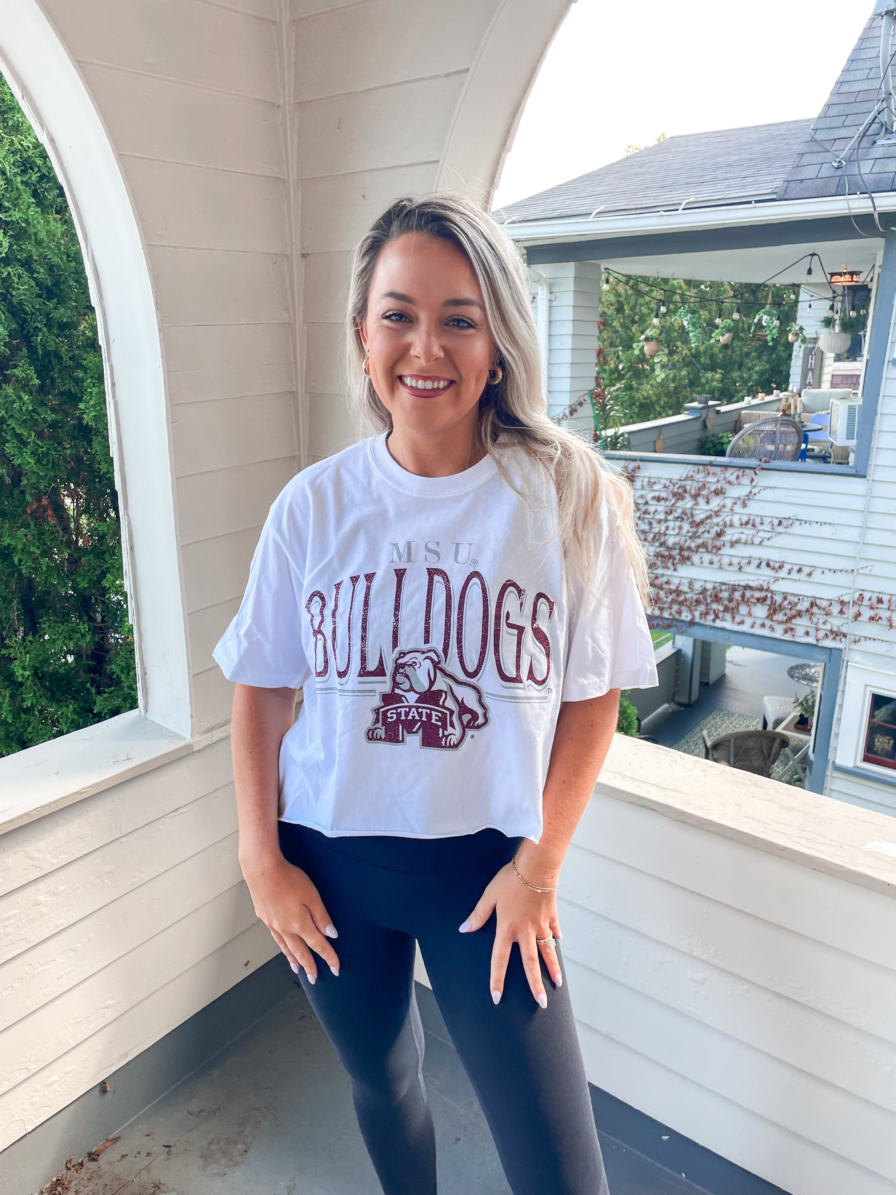 Mississippi State Bulldogs Cropped Tee