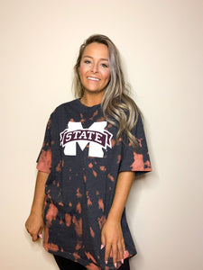 Mississippi State Bulldogs Dyed Tee